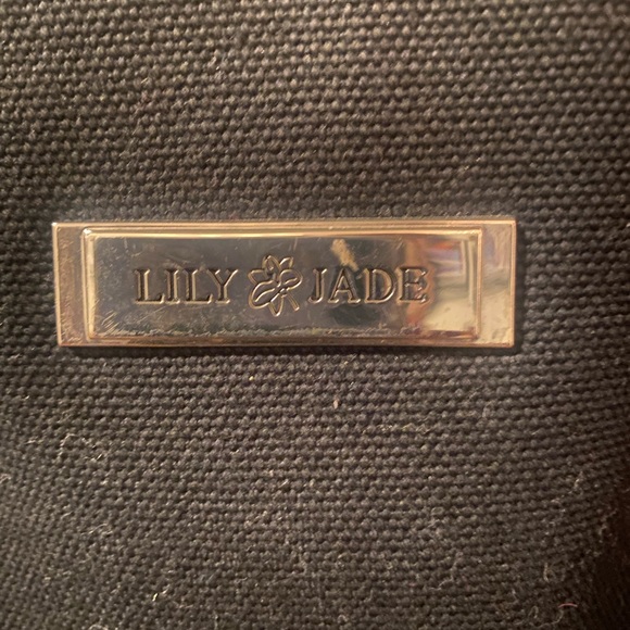 LilyJade canvas black Meggan diaper bag - Picture 4 of 6